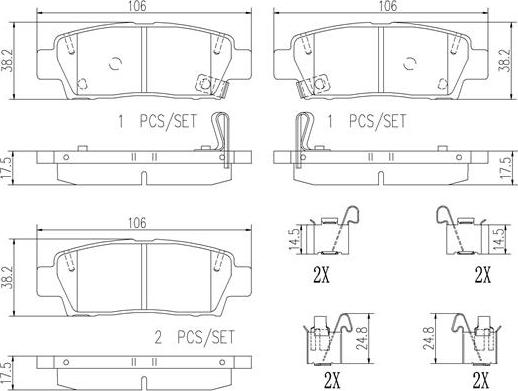 Brembo P83123N - Komplet Pločica, disk-kočnica www.molydon.hr