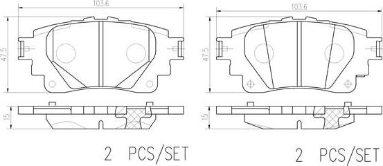 Brembo P83174N - Komplet Pločica, disk-kočnica www.molydon.hr