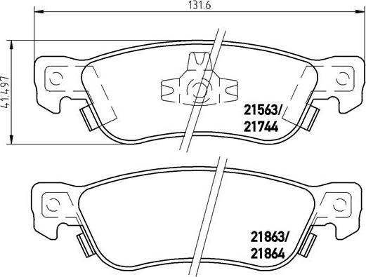 Brembo P 34 003 - Komplet Pločica, disk-kočnica www.molydon.hr