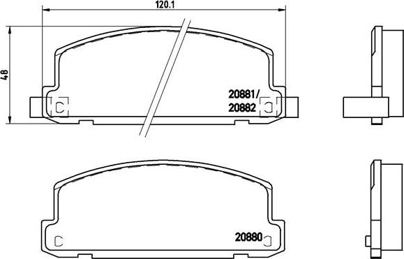 Brembo P 34 002 - Komplet Pločica, disk-kočnica www.molydon.hr