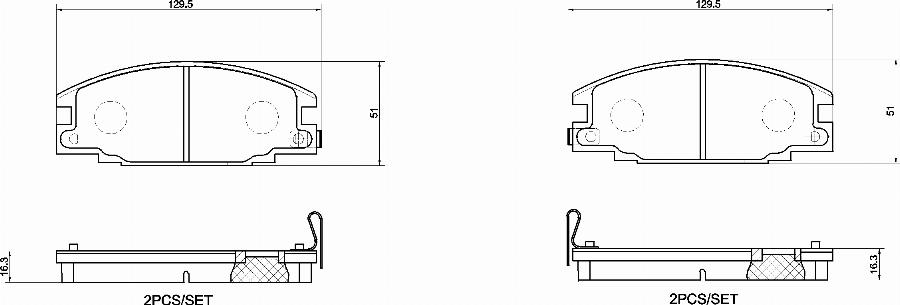 Brembo P34012N - Komplet Pločica, disk-kočnica www.molydon.hr