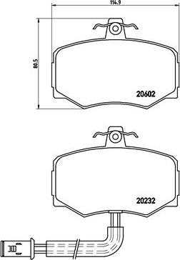 Brembo P 36 005 - Komplet Pločica, disk-kočnica www.molydon.hr