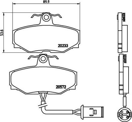 Brembo P 36 006 - Komplet Pločica, disk-kočnica www.molydon.hr