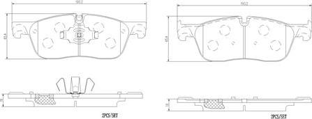 Brembo P36035N - Komplet Pločica, disk-kočnica www.molydon.hr