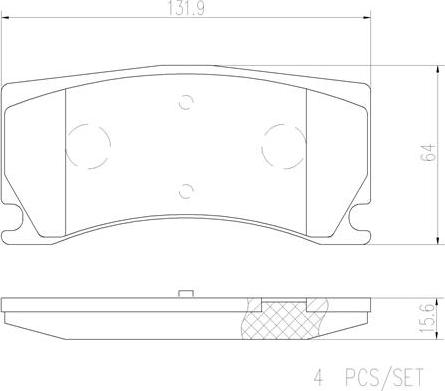 Brembo P36024N - Komplet Pločica, disk-kočnica www.molydon.hr