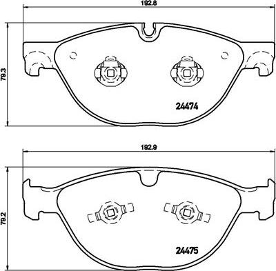 Brembo P 36 025 - Komplet Pločica, disk-kočnica www.molydon.hr