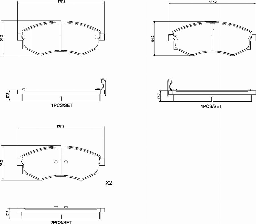 Brembo P30097N - Komplet Pločica, disk-kočnica www.molydon.hr