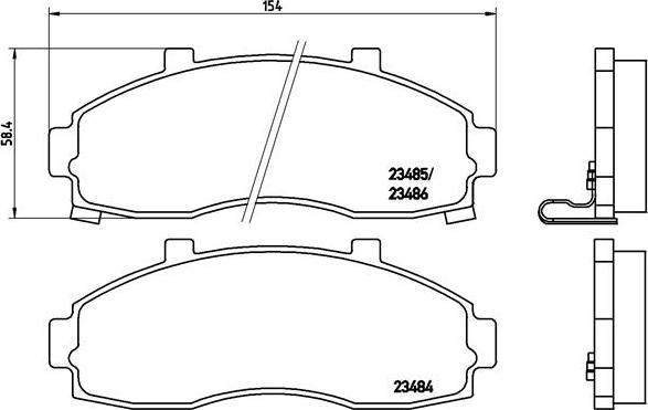 Brembo P 30 044 - Komplet Pločica, disk-kočnica www.molydon.hr