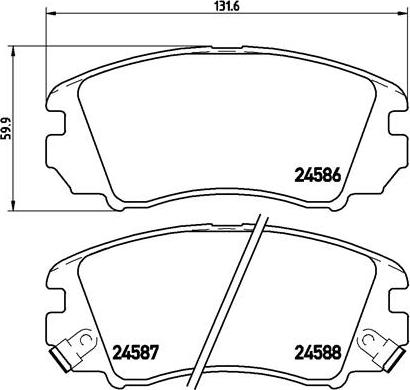 Brembo P 30 043 - Komplet Pločica, disk-kočnica www.molydon.hr