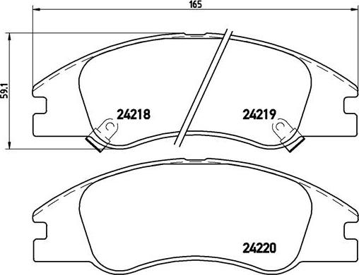 Brembo P 30 042 - Komplet Pločica, disk-kočnica www.molydon.hr