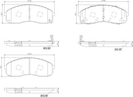 Brembo P30058N - Komplet Pločica, disk-kočnica www.molydon.hr