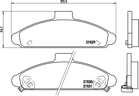 Brembo P 30 004 - Komplet Pločica, disk-kočnica www.molydon.hr