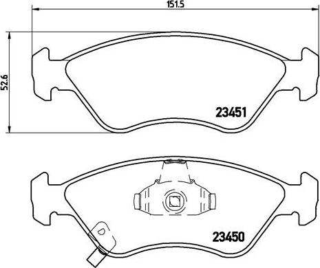 Brembo P 30 007 - Komplet Pločica, disk-kočnica www.molydon.hr