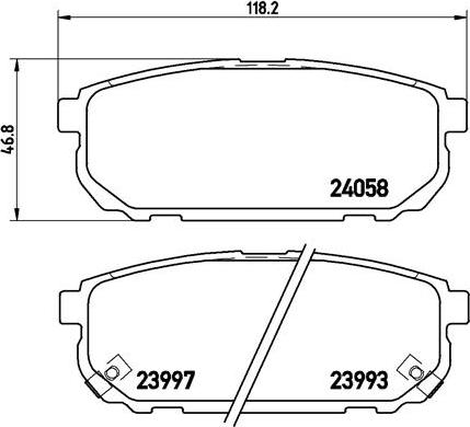 Brembo P 30 023 - Komplet Pločica, disk-kočnica www.molydon.hr