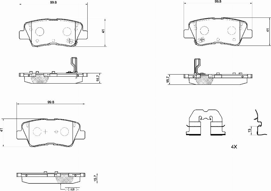 Brembo P30158N - Komplet Pločica, disk-kočnica www.molydon.hr