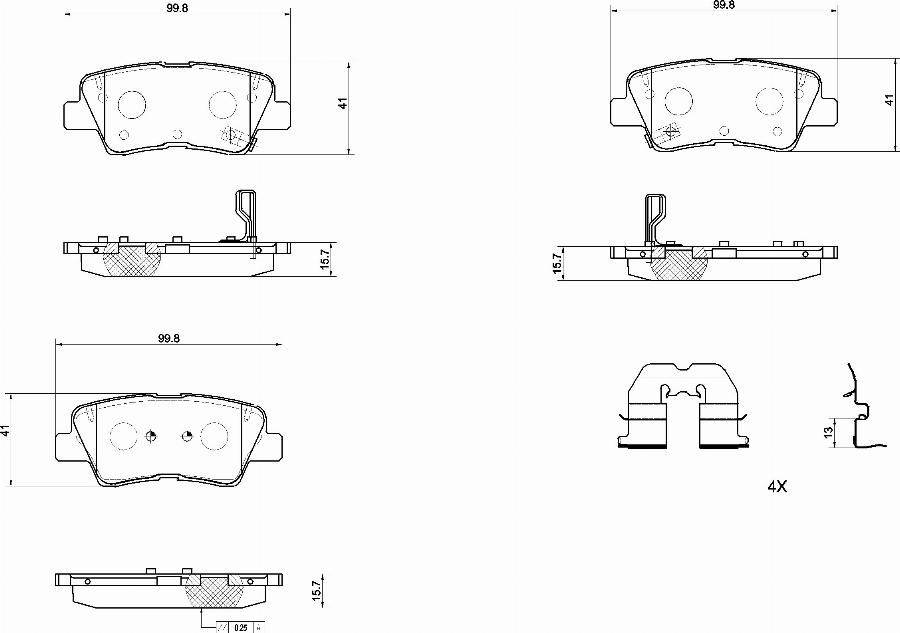 Brembo P 30 158 - Komplet Pločica, disk-kočnica www.molydon.hr