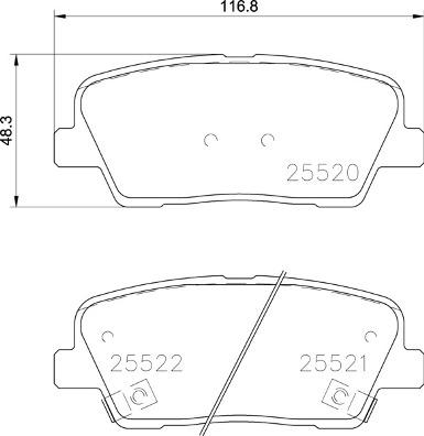 Brembo P 30 104 - Komplet Pločica, disk-kočnica www.molydon.hr