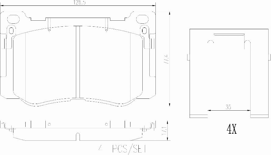 Brembo P 30 131 - Komplet Pločica, disk-kočnica www.molydon.hr