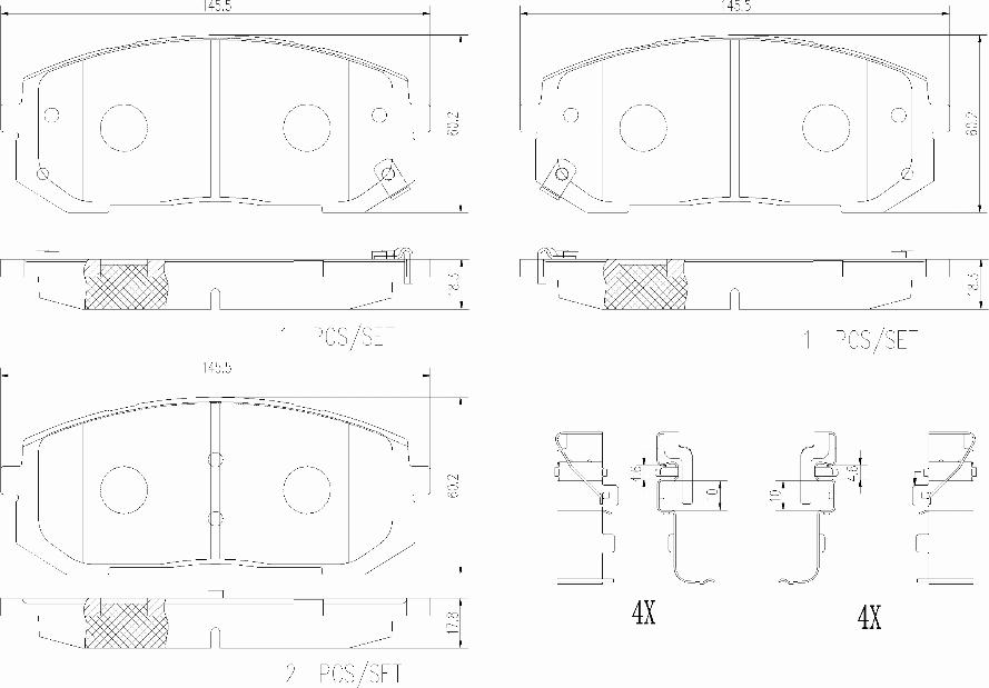 Brembo P 30 138 - Komplet Pločica, disk-kočnica www.molydon.hr