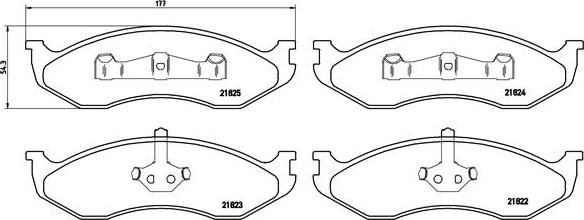 Brembo P 37 004 - Komplet Pločica, disk-kočnica www.molydon.hr