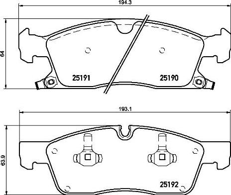 Brembo P 37 015 - Komplet Pločica, disk-kočnica www.molydon.hr