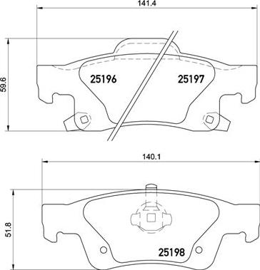 Brembo P 37 016 - Komplet Pločica, disk-kočnica www.molydon.hr