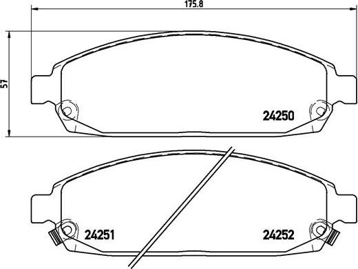 Brembo P 37 010 - Komplet Pločica, disk-kočnica www.molydon.hr