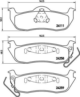 Brembo P 37 011 - Komplet Pločica, disk-kočnica www.molydon.hr