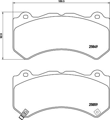 Brembo P 37 018 - Komplet Pločica, disk-kočnica www.molydon.hr