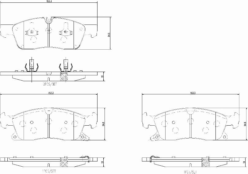 Brembo P37027N - Komplet Pločica, disk-kočnica www.molydon.hr