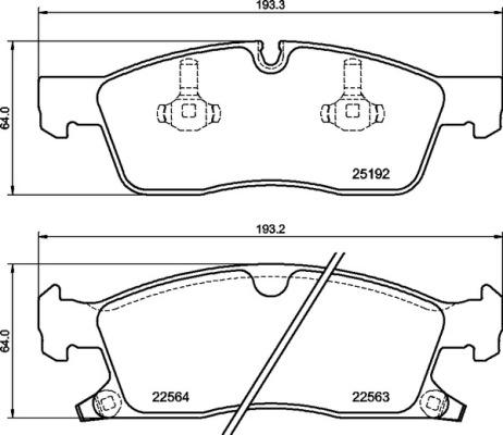 Brembo P 37 027 - Komplet Pločica, disk-kočnica www.molydon.hr