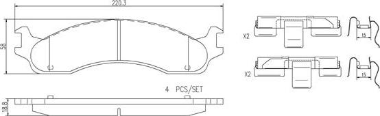 Brembo P24099N - Komplet Pločica, disk-kočnica www.molydon.hr