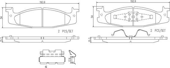 Brembo P24098N - Komplet Pločica, disk-kočnica www.molydon.hr