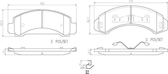 Brembo P24097N - Komplet Pločica, disk-kočnica www.molydon.hr