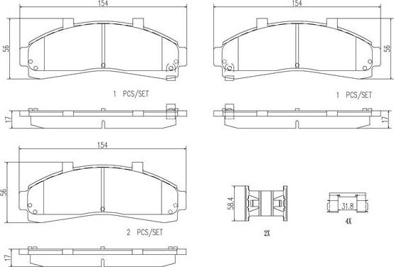 Brembo P24041N - Komplet Pločica, disk-kočnica www.molydon.hr