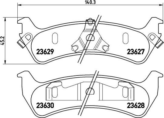 Brembo P 24 042 - Komplet Pločica, disk-kočnica www.molydon.hr