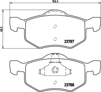 Brembo P 24 056 - Komplet Pločica, disk-kočnica www.molydon.hr