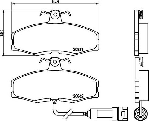 Brembo P 24 014 - Komplet Pločica, disk-kočnica www.molydon.hr