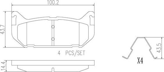 Brembo P24036N - Komplet Pločica, disk-kočnica www.molydon.hr