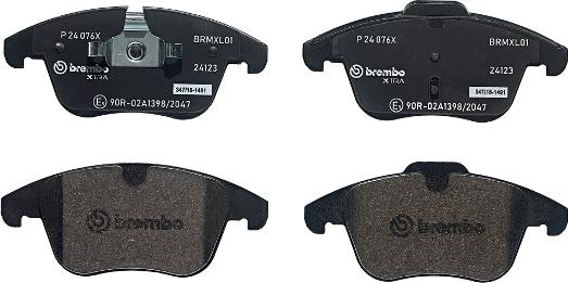 Brembo P 24 076X - Komplet Pločica, disk-kočnica www.molydon.hr