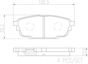 Brembo P24142N - Komplet Pločica, disk-kočnica www.molydon.hr