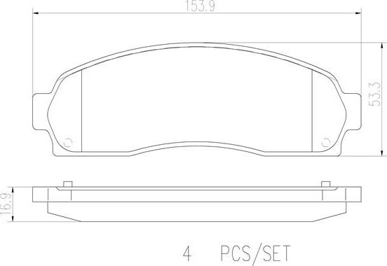 Brembo P24180N - Komplet Pločica, disk-kočnica www.molydon.hr