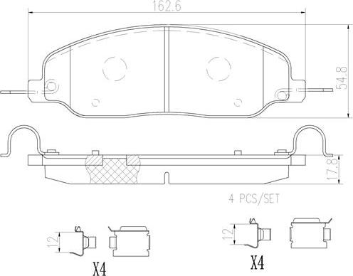 Brembo P24121N - Komplet Pločica, disk-kočnica www.molydon.hr