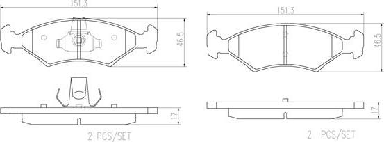 Brembo P24123N - Komplet Pločica, disk-kočnica www.molydon.hr