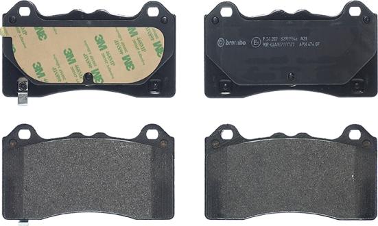 Brembo P 24 202 - Komplet Pločica, disk-kočnica www.molydon.hr