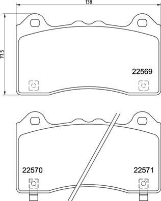 Brembo P 24 202 - Komplet Pločica, disk-kočnica www.molydon.hr