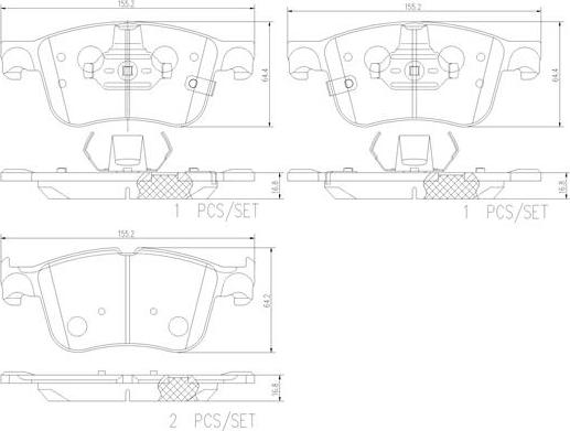 Brembo P24218N - Komplet Pločica, disk-kočnica www.molydon.hr