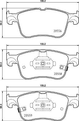 Brembo P 24 218 - Komplet Pločica, disk-kočnica www.molydon.hr