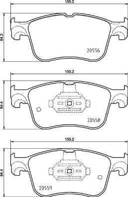 Brembo P 24 234 - Komplet Pločica, disk-kočnica www.molydon.hr