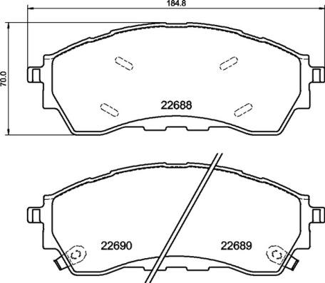 Brembo P 24 225 - Komplet Pločica, disk-kočnica www.molydon.hr